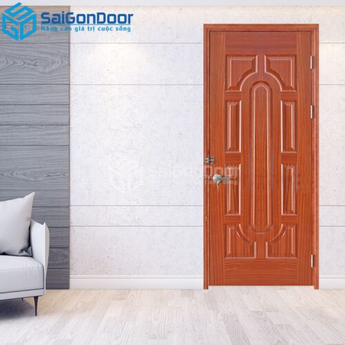 Cửa Gỗ HDF Veneer 19-sapele-HDFV-SGD