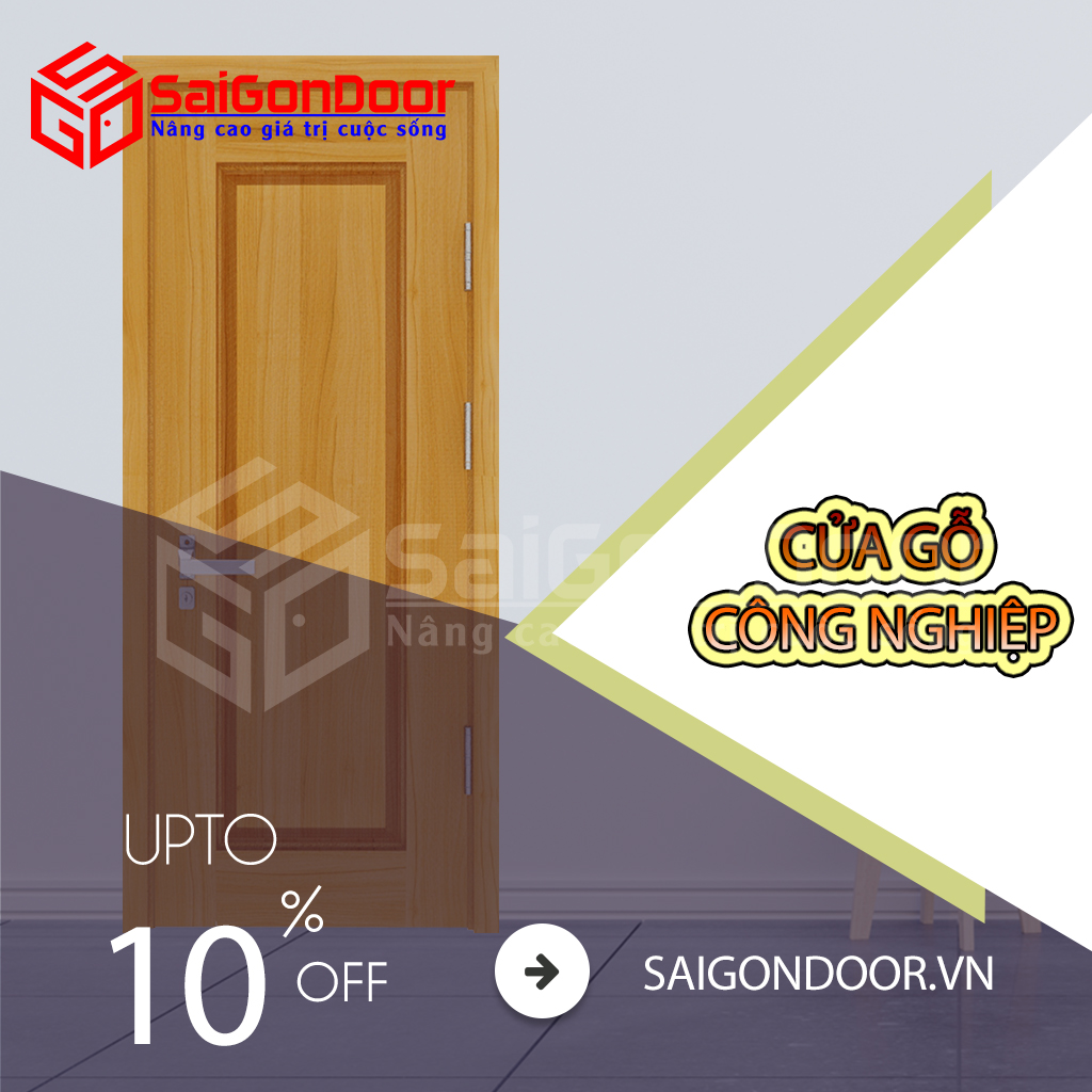 SaiGonDoor cung cấp nhiều mẫu cửa gỗ công nghiệp Hot